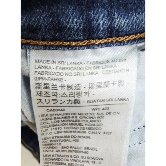 Levi's 27X29 Size 4S Womens 505 Straight Blue Denim 5 Pocket Logo Tag Jeans - Picture 8 of 14